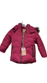uğurböceğiçocuk Pink Tüylü Kapüşonlu Mont 3251 - 3