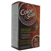 Color and Soin Tamamen Bitkisel Organik Saç Boyası 7C Terracotta Sarısı - 1