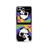 Samsung Galaxy Z Flip 5 Dinamik Tasarım Şeffaf Kılıf - Angry Panda Kart Hediyeli (Samsung Türkiye Garantili) - 1