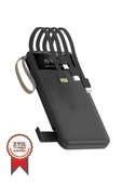 Torima Hızlı Şarj Özellikli 4 Çıkışlı 10.000 Mah Powerbank Siyah - 1
