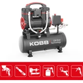 KOBB KBK8S 1.2HP 8Lt 8Bar Yağsız Sessiz Taşınabilir Hava Kompresörü - 3
