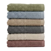 Earth 6 lı El-Yüz-Havlu seti 30 x 50 cm 100 % Pamuk Bukle - 1