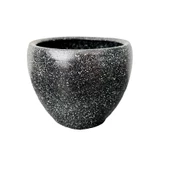 Bitki Tasarımı Siyah Granit Toprak Saksı Saksılık Salon Çiçeklik - 15 CM - 5
