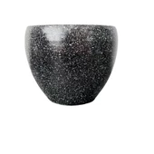 Bitki Tasarımı Siyah Granit Toprak Saksı Saksılık Salon Çiçeklik - 15 CM - 1