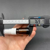 5 Ml Amber Cam Şişe Beyaz Spreyli  ,  5Cc Kahverengi Spreyli Boş Şişe x 6 Adet thumbnail 3