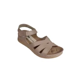 YAZKIŞ Kadın Siyah Vizon Önü Çift Çapraz Bantlı Bilği Çrtlı Rahat Comfort Taban Esnek Sandalet thumbnail 8