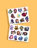 LOL -III-IV league of legends - icons - lol sticker  set 2 ' li - oyun sticker - telefon süsleme - laptop çıkartmaları thumbnail 1