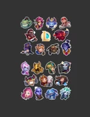 LOL -III-IV league of legends - icons - lol sticker  set 2 ' li - oyun sticker - telefon süsleme - laptop çıkartmaları thumbnail 3