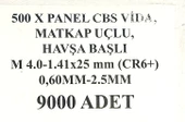 Aqua Panel CBS Vida Matkap Uçlu Havşa Başlı Alçıpan Vidası 9000 Adet - 2