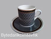 TULU PORSELEN FİNCAN TAKIMI LACİVERT thumbnail 1