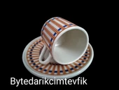 TULU PORSELEN FİNCAN TAKIMI DİK ÇİZGİ - 2