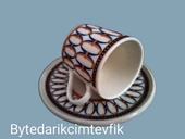 TULU PORSELEN FİNCAN TAKIMI ELİPS thumbnail 2