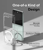 Şeffaf Mika Sararmaz Sert Magsafe Kılıf Galaxy Z Flip 4 thumbnail 4