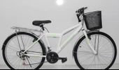 2650 model d kadro beyaz bisiklet sepetli camurluklu model dorello bisiklet - 2