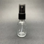 15 Ml Şeffaf Cam Şişe Siyah Spreyli ,  15Cc Şeffaf Spreyli Boş Şişe x 6 Adet thumbnail 2