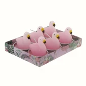 6 Adet 4cm Flamingo Tealight Mum thumbnail 10