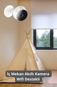 D3 İç Mekan HD Kamera 3M Piksel Full HD Sesli İnterkom ve Gece Görüşü ile Gelişmiş Güvenlik Kamerası thumbnail 2