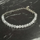 925 Ayar Gümüş Necef Taşlı Halhal Bileklik thumbnail 2