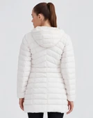 Skechers W Essential Maxi Length Hooded Jacket S212005 Kadın Günlük Mont thumbnail 4