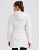 Skechers W Essential Maxi Length Hooded Jacket S212005 Kadın Günlük Mont - 4