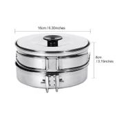 KINGCAMP BACKPACKER III SILVER YEMEK SET (2 KISI) - 10