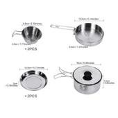 KINGCAMP BACKPACKER III SILVER YEMEK SET (2 KISI) - 3