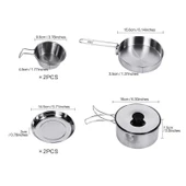 KINGCAMP BACKPACKER III SILVER YEMEK SET (2 KISI) - 3