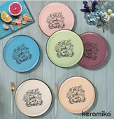 Kosova K-397 Nordic Motto Seramik 6 Lı Pasta Takımı - 1