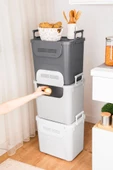 Geseus Motek  Mybox 1x30 Litre Kulplu Çok Amaçlı Organizer Saklama Kutusu-MT-35 - 11