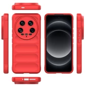 Xiaomi Mi 14 Ultra Kılıf Esnek TPU Oyuklu Arka Yüzey Tasarımlı Etnik Silikon Kılıf thumbnail 9