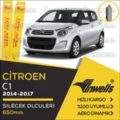 İnwells Muz Silecek Takımı Citroen C1 2014-2017 ile uyumlu - 1