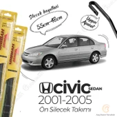 İnwells Hibrit Silecek Takımı Honda Civic Sedan 2001-2005 ile uyumlu thumbnail 1
