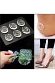 3B Trend 6 lı Set Silikon Ped Bantlı Delikli Ayakkabı Topuk Vurma Önleyici Ayak Nasır Koruyucu - 3