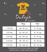 Triliya-Erkek Çocuk Kaplan Baskılı Likralı Tişört & Kapri Takımı - Modern ve Şık - 11