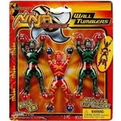 6 PCS NİNJA FORCE WALL TUMBLERS NİNJA OYUNCAKLARI 6 ADET CAMA DUVARA YAPIŞAN TAKLACI SAVAŞCI NİNJA - 2