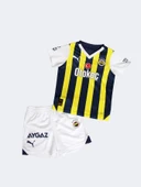 Fenerbahçe Orijinal Lisanslı Çubuklu Çocuk Forma Set 23-24 Miniset - 3