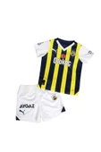 Fenerbahçe Orijinal Lisanslı Çubuklu Çocuk Forma Set 23-24 Miniset - 1