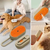 Kedi Köpek Fırçası Su Püskürtmeli Saplı Masaj etkili Tüy Toplama Tarağı - 12