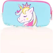 Kaukko Kids 3 Bölmeli Kalem Çantası Toys Unicorn Mavi L8155 thumbnail 1