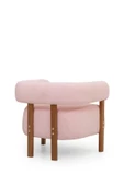 MELLMOD Sweet Mod Ahşap Ayaklı Teddy Berjer Açık Pembe M03 - 6