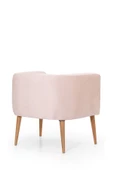 MELLMOD Dynamic Mod Ahşap Ayak Berjer Pembe - 6