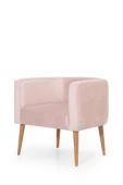 MELLMOD Dynamic Mod Ahşap Ayak Berjer Pembe - 5