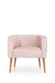 MELLMOD Dynamic Mod Ahşap Ayak Berjer Pembe - 4