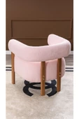 MELLMOD Sweet Mod Ahşap Ayaklı Teddy Berjer Açık Pembe M03 - 3