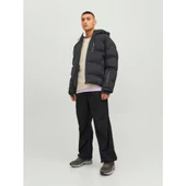 Jack&Jones Oversize Kapüşonlu Kışlık Erkek Mont - Günlük Kullanım - 9
