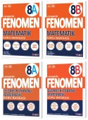 Fenomen Okul 2025 8. Sınıf Matematik + Geometri Tabanlı A + B Serisi Soru Bankası Seti 4 Kitap - 1