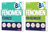 Fenomen Okul 2025 8. Sınıf Türkçe + Fen Bilimleri A Serisi Soru Bankası Seti 2 Kitap - 1