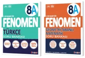 Fenomen Okul 2025 8. Sınıf Türkçe + Geometri Tabanlı A Serisi Soru Bankası Seti 2 Kitap - 1