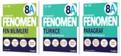 Fenomen Okul 2025 8. Sınıf Fen Bilimleri + Türkçe + Paragraf A Serisi Soru Bankası Seti 3 Kitap - 1