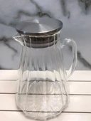 Kapris Metal Kapaklı 1500 Ml Cam Sürahi KAP-020 thumbnail 1